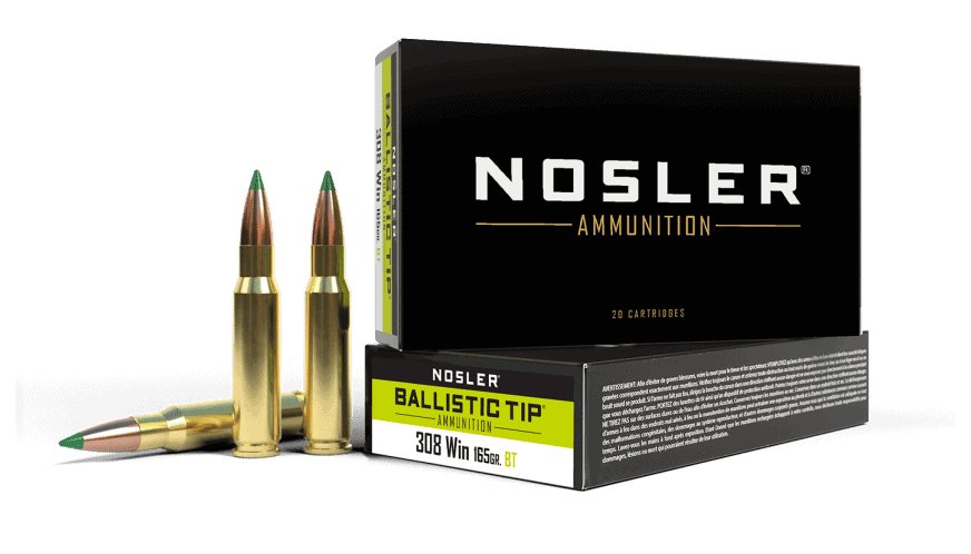 Nosler 308 Win 165gr Ballistic Tip Hunting Ammunition (20ct)