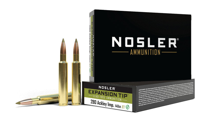 Nosler 280 Ackley Improved 140gr Expansion Tip Ammunition (20ct)