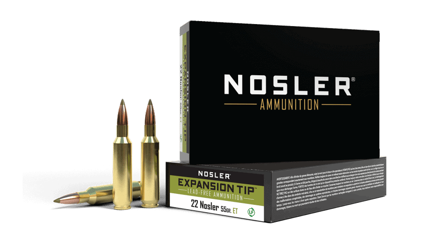 Nosler 22 55gr Expansion Tip Lead Free Ammunition (20ct)