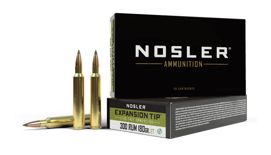 Nosler 300 RUM 180gr Expansion Tip Ammunition (20ct)