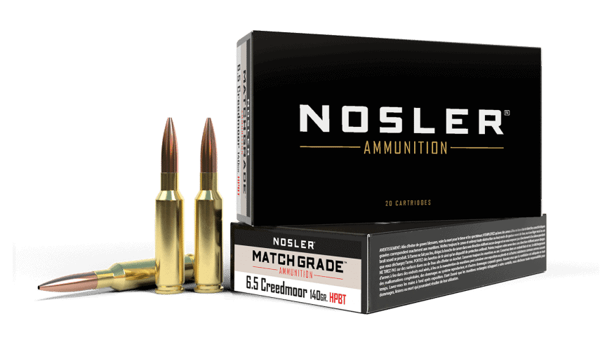 Nosler 6.5 Creedmoor 140gr HPBT Custom Competition Match Grade Ammunition (20ct)