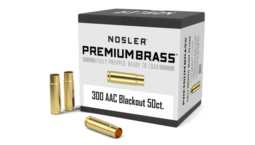 Nosler 300 AAC Blackout Premium Brass (50ct)