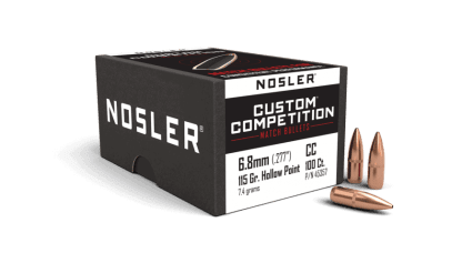 Nosler 270 Cal 6.8mm 115gr HPBT Cann .530 Custom Competition (100ct)