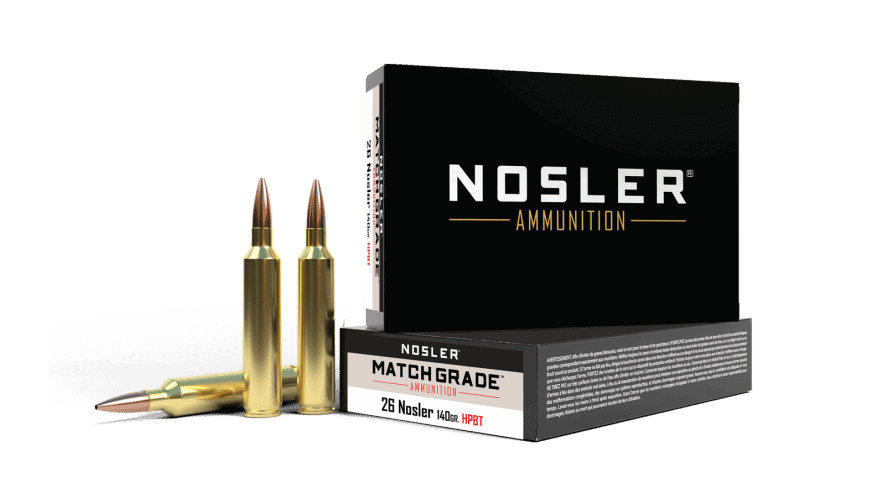 Nosler 26 140gr Custom Competition Match Grade Ammunition (20ct)