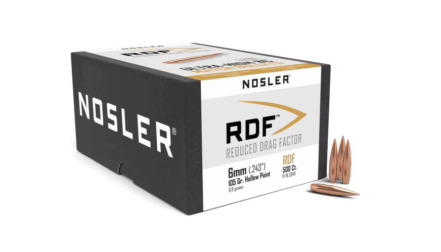 Nosler 243 Cal 6mm 105gr RDF (500ct)