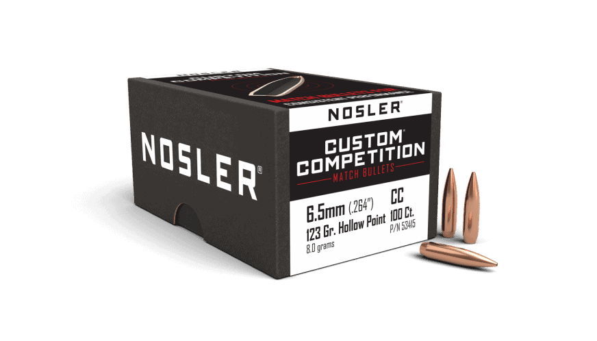Nosler 264 Cal 6.5mm 123gr HPBT Custom Competition (100ct)