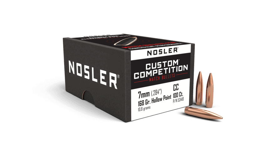 Nosler 7mm 168gr HPBT Custom Competition (100ct)