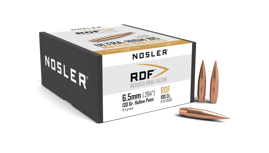 Nosler 264 Cal 6.5mm 130gr RDF (100ct)