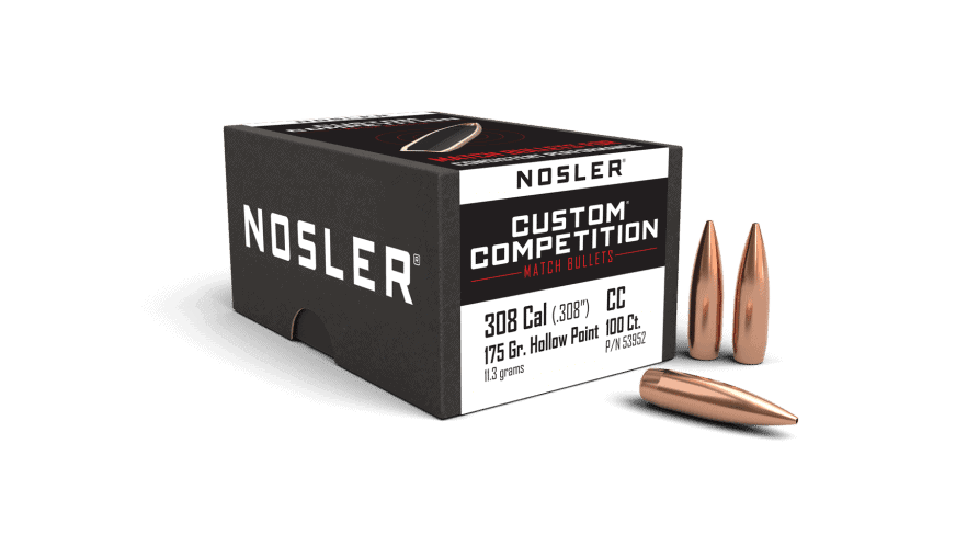 Nosler 30 Cal 175gr HPBT Custom Competition (100ct)