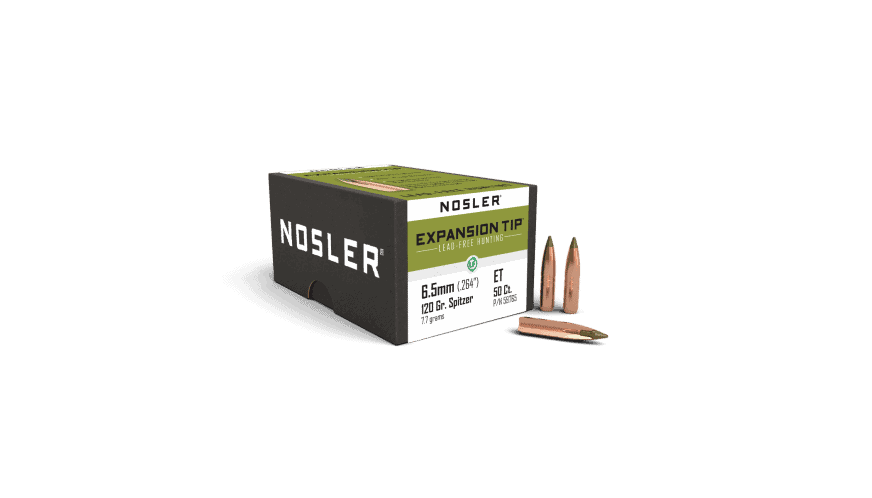 Nosler 264 Cal 6.5mm 120gr Expansion Tip Lead Free (50ct)