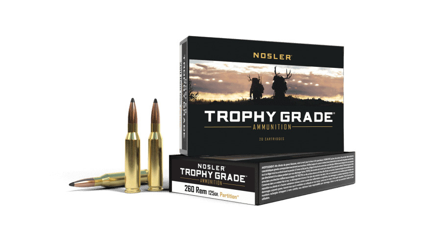 Nosler 260 Rem 125gr Partition Trophy Grade Ammunition (20ct)