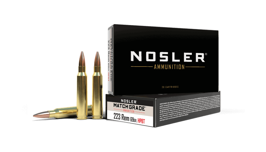Nosler 223 Rem 69gr Custom Competition Match Grade Ammunition (20ct)