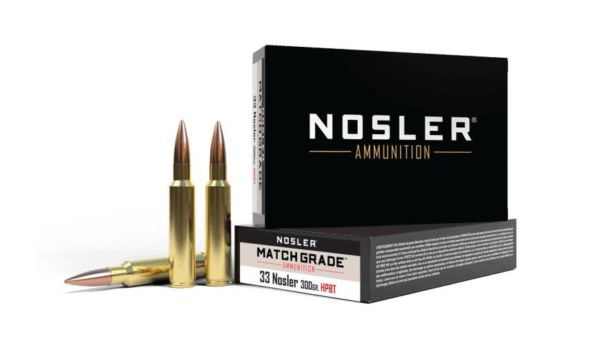 Nosler 33 300gr Custom Competition Match Grade Ammunition (20ct)