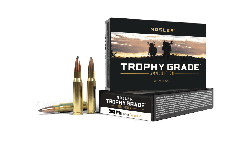 Nosler 308 Win 165gr Partition Trophy Grade Ammunition (20ct)