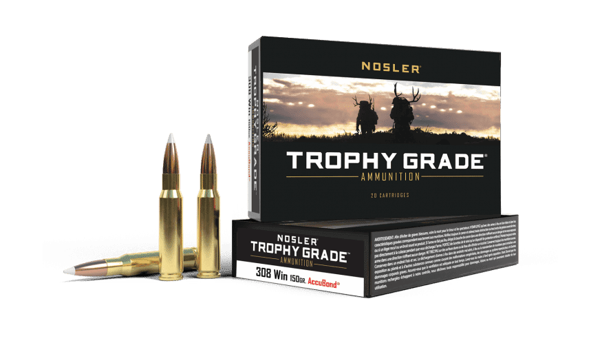 Nosler 308 Win 150gr AccuBond Trophy Grade Ammunition (20ct)