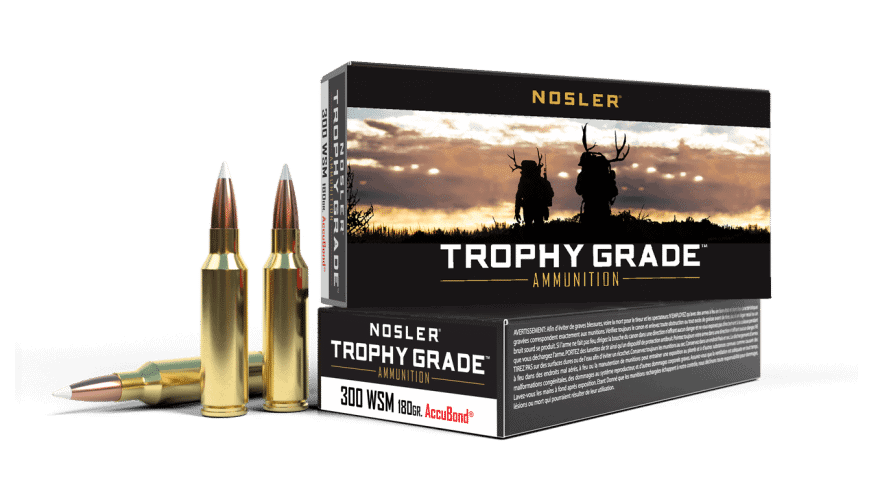 Nosler 300 WSM 180gr Accubond Trophy Grade Ammunition (20ct)