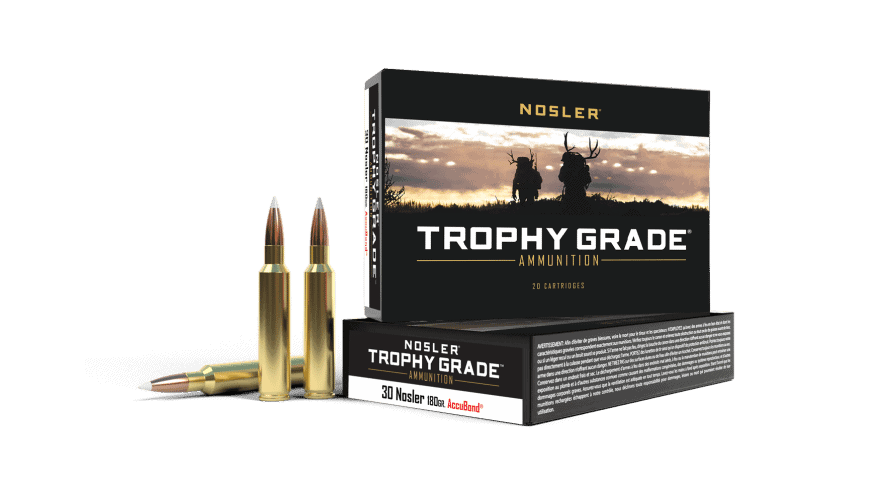 Nosler 30 180gr AccuBond Trophy Grade Ammunition (20ct)