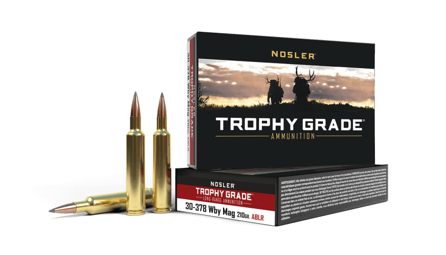 Nosler 30-378 Wby Mag 210Gr Accubond Long Range Trophy Grade Ammunition (20Ct)