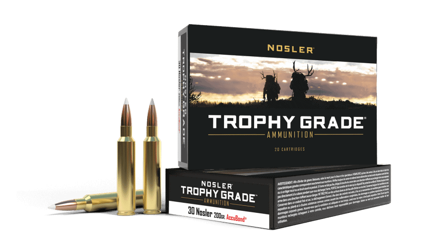 Nosler 30 200gr AccuBond Trophy Grade Ammunition (20ct)