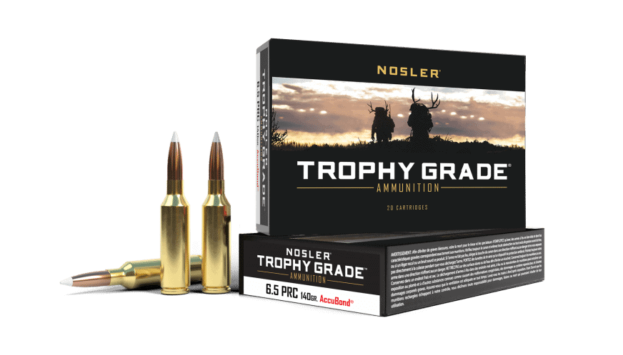 Nosler 6.5 PRC 140gr AccuBond Trophy Grade Ammunition (20ct)