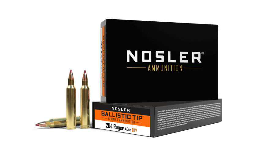 Nosler 204 Ruger 40gr Ballistic Tip Lead Free Varmint Ammunition (20ct)