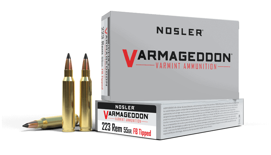 Nosler 223 Rem 55gr FB Tipped Varmageddon Ammunition (20ct)