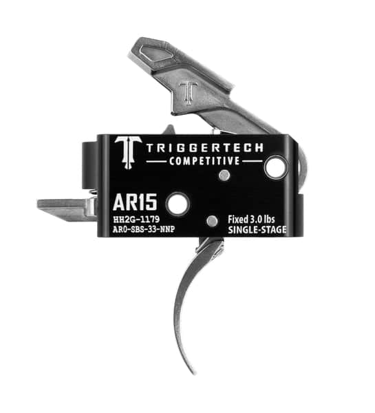 TriggerTech AR-15 Competitive Single-Stage Trigger, Stainless Pro-Curved
