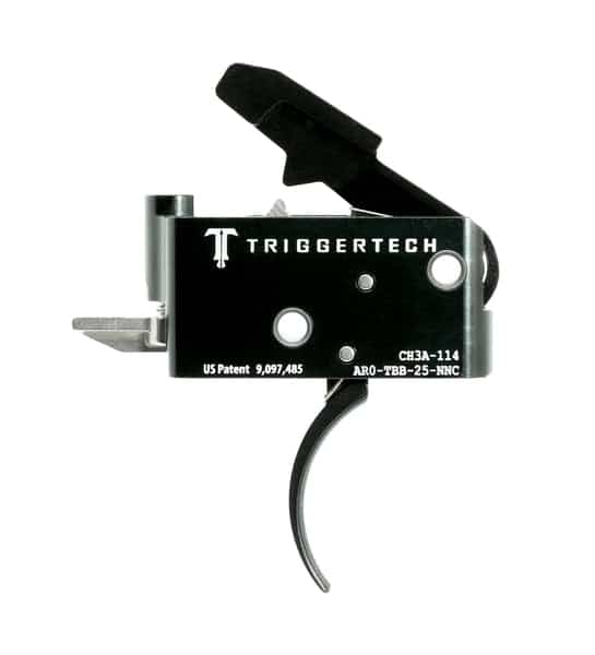TriggerTech AR-15 Adaptable Trigger, PVD Black Curved