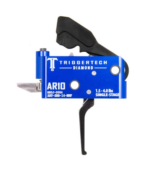 TriggerTech AR-10 Diamond Single-Stage Trigger, PVD Black Flat
