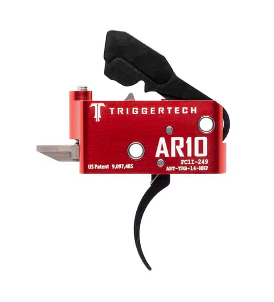 TriggerTech AR-10 Diamond Trigger, PVD Black Pro Curved