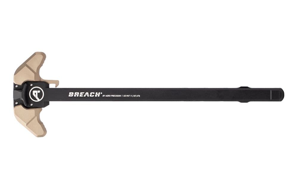 Aero Precision AR-10 BREACH Ambidextrous Charging Handle, Large Lever, Kodiak Brown