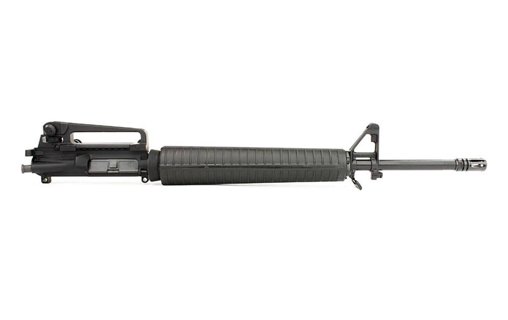 Aero Precision AR-15 Complete Upper, 20" 5.56 NATO Rifle Barrel with Pinned FSB & A2 Handguard, Black Anodized