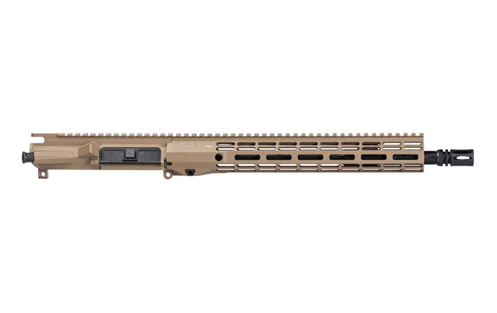 Aero Precision M4E1-T Complete Upper, 13.9" 5.56 CMV Mid-Length Barrel, 12.7" ATLAS R-ONE M-LOK Handguard, FDE Cerakote