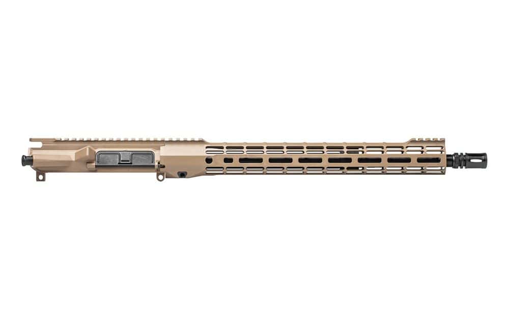 Aero Precision M4E1-T Complete Upper, 16" .223 Wylde Black Stainless Steel Barrel, 15" ATLAS S-ONE M-LOK Handguard- FDE Cerakote