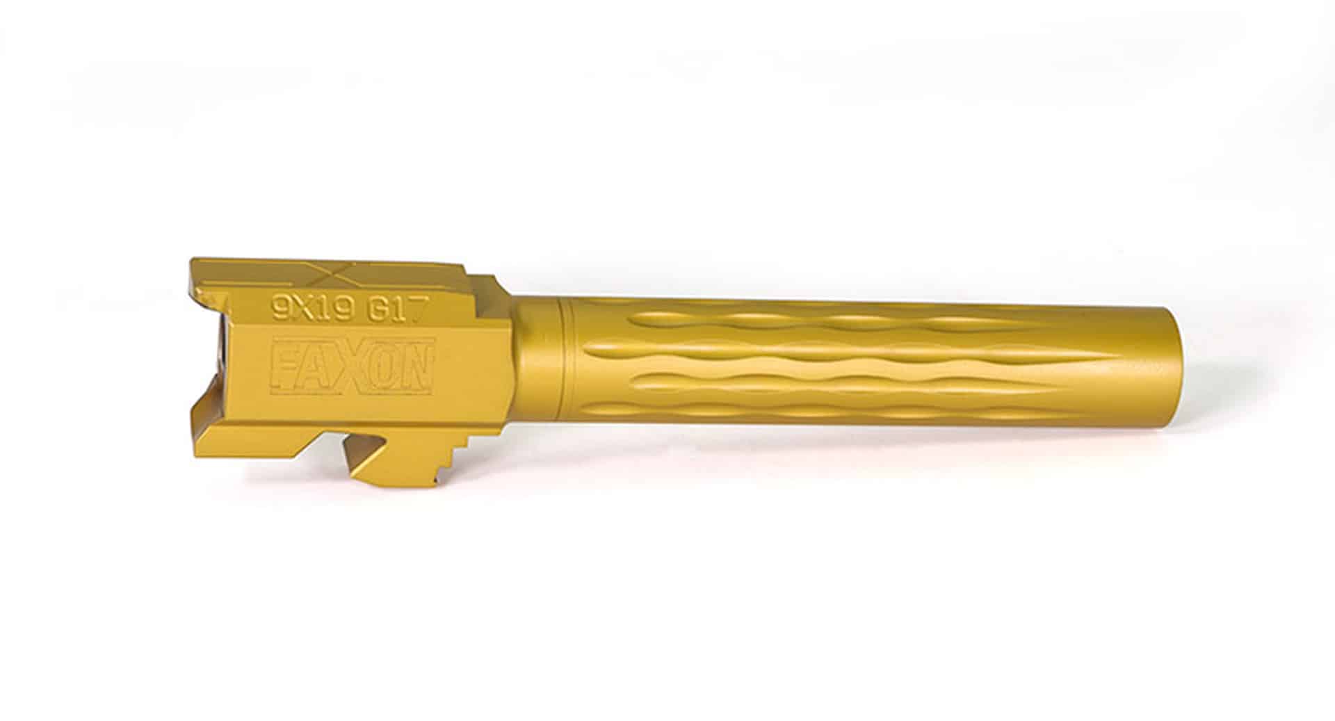 Faxon Flame Fluted TiN Barrel For Glock 17