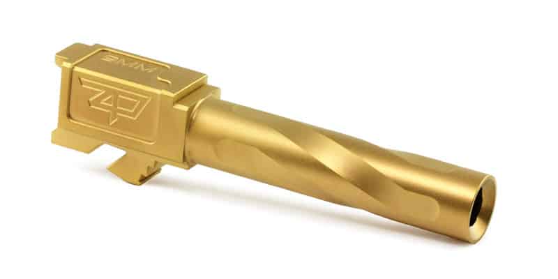 Zaffiri Precision Glock 19 Gen 5 Flush and Crown Barrel, Gold