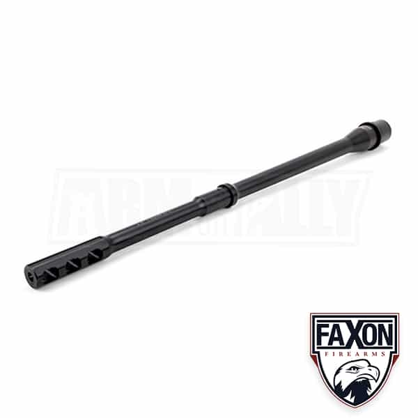 Faxon 16" Pencil Profile AR-15 Barrel, 5.56 NATO with Integral Slim 3 Port Brake