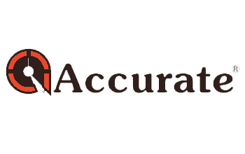 Accurate Arms and Accurate Powder Ammo Logo Red And Black