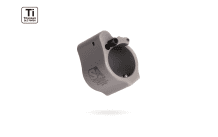 Superlative Arms .750" Adjustable Titanium Gas Block, Set Screw Mount, Grey DLC