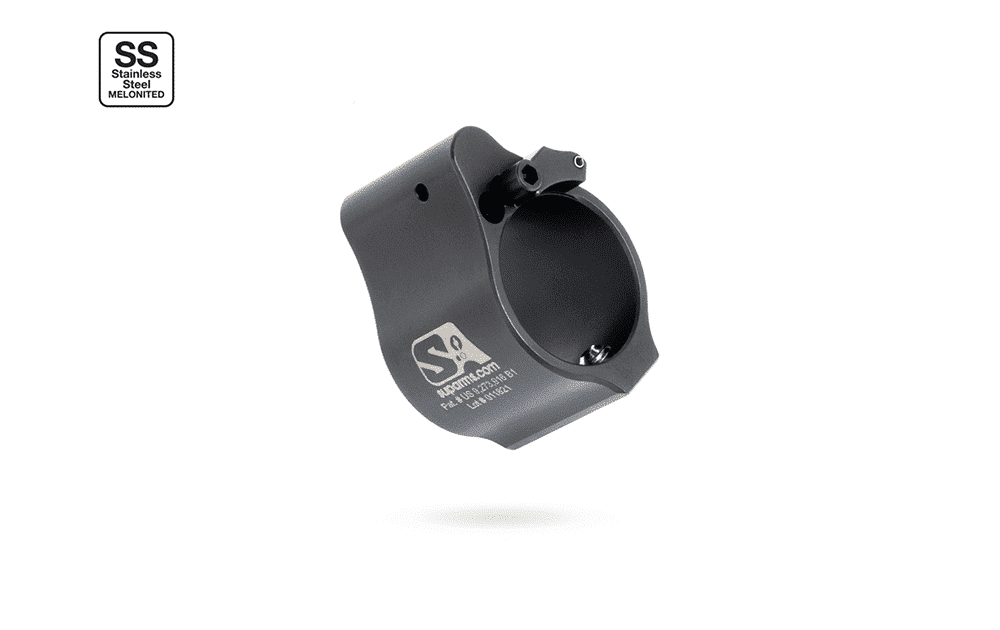 Superlative Arms .875" Adjustable Gas Block, Set Screw Mount, Melonite Finish