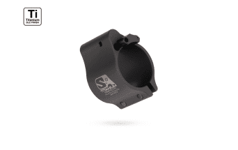Superlative Arms .936&Quot; Adjustable Titanium Gas Block, Clamp On Mount, Dark Dlc
