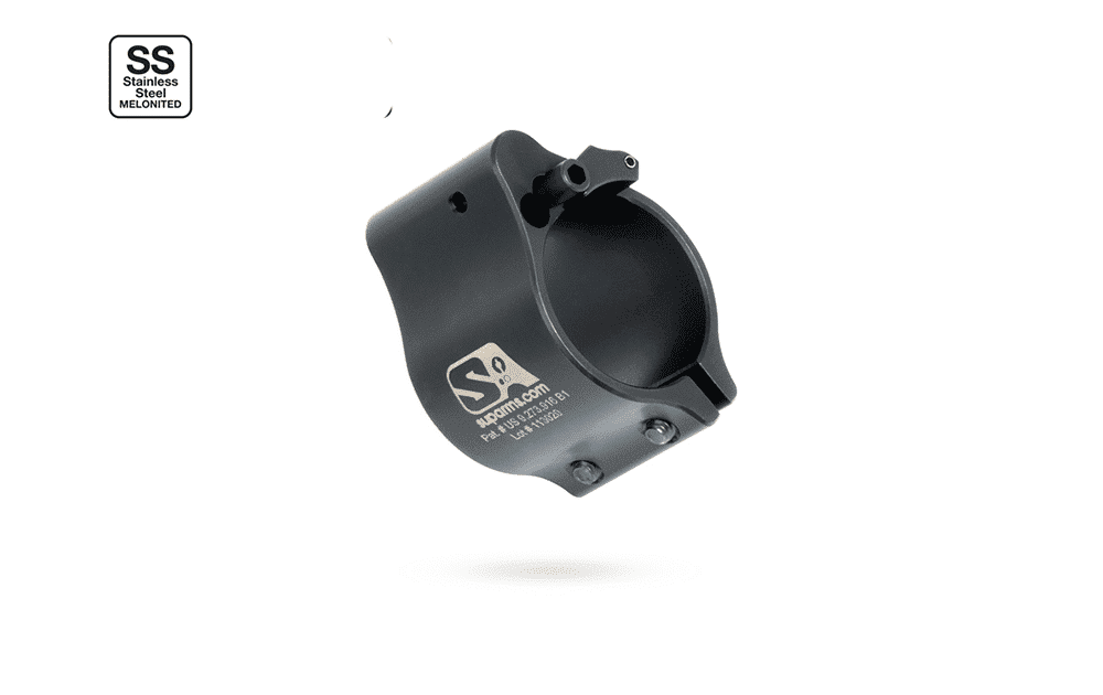 Superlative Arms .936" Adjustable Gas Block, Clamp On Mount, Melonite Finish