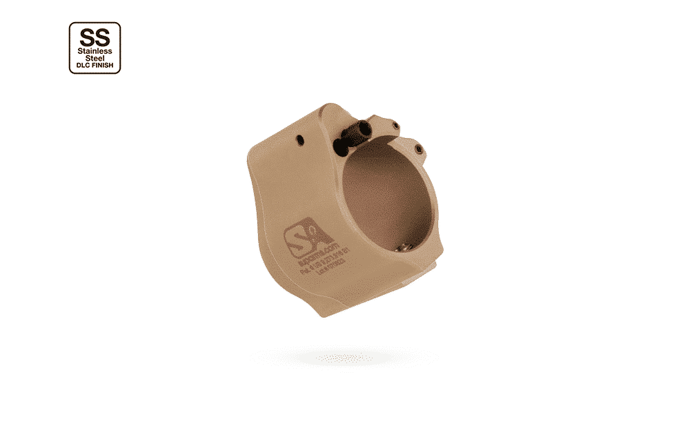 Superlative Arms .936&Quot; Adjustable Gas Block, Set Screw Mount, Tan Dlc