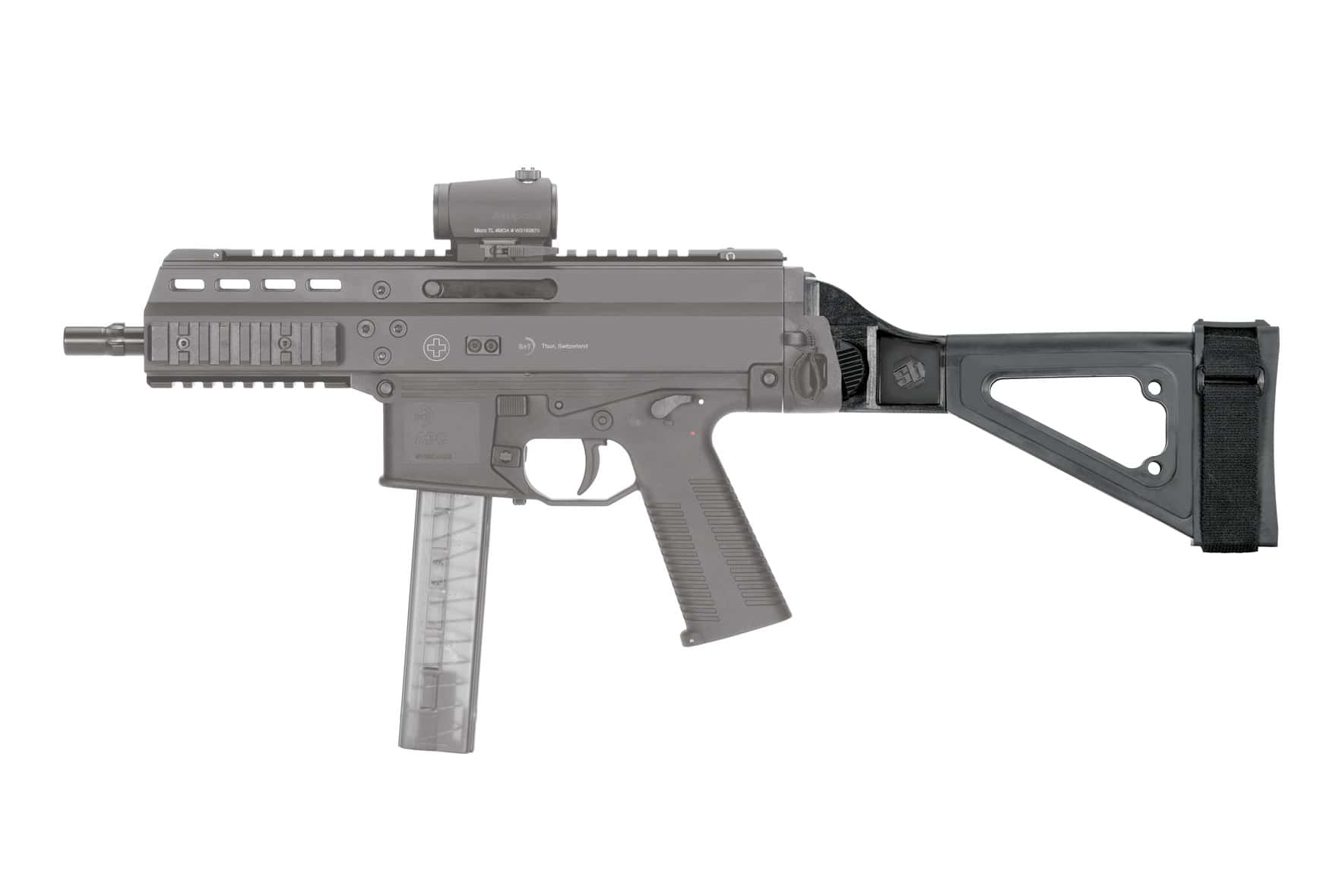 Sb Tactical Sbti Skeletonized Side Folding Pistol Stabilizing Hk Brace, Gallery Image 2