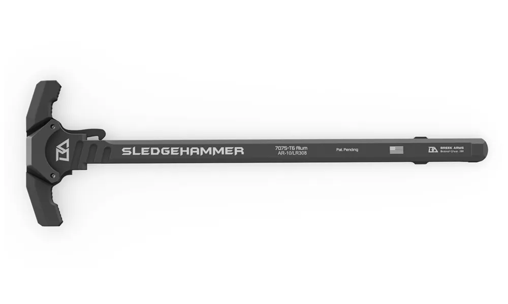 Breek Arms AR-10 SLEDGEHAMMER Ambidextrous Gas Blocking Charging Handle, Black