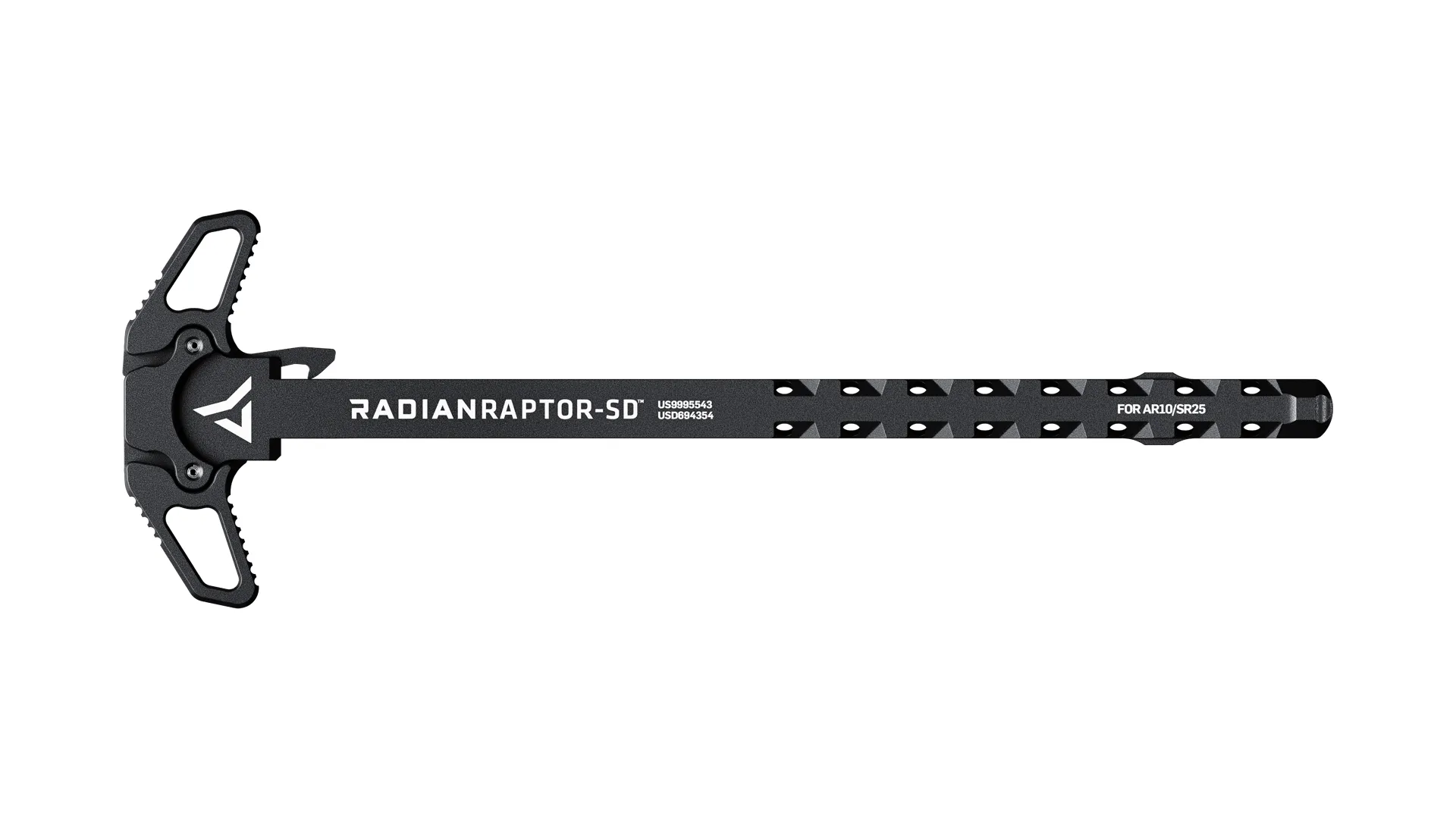 Radian Raptor-SD AR-10 Ambidextrous Charging Handle, Black