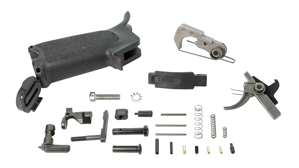 Bravo Company AR-15 Enhanced Lower Parts Kit , Black