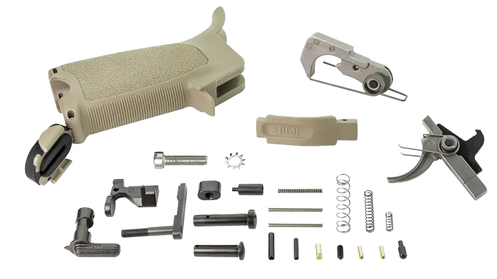 Bravo Company AR-15 Enhanced Lower Parts Kit , Flat Dark Earth