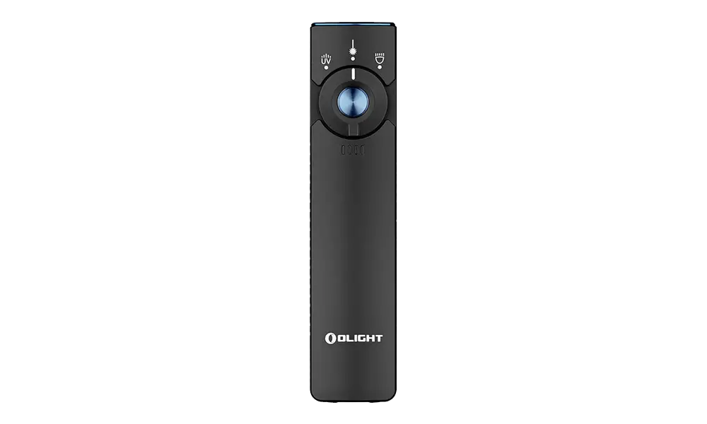 Olight Arkfeld Pro Flat EDC Flashlight with LED Light UV and Laser, 4k-5k, Black