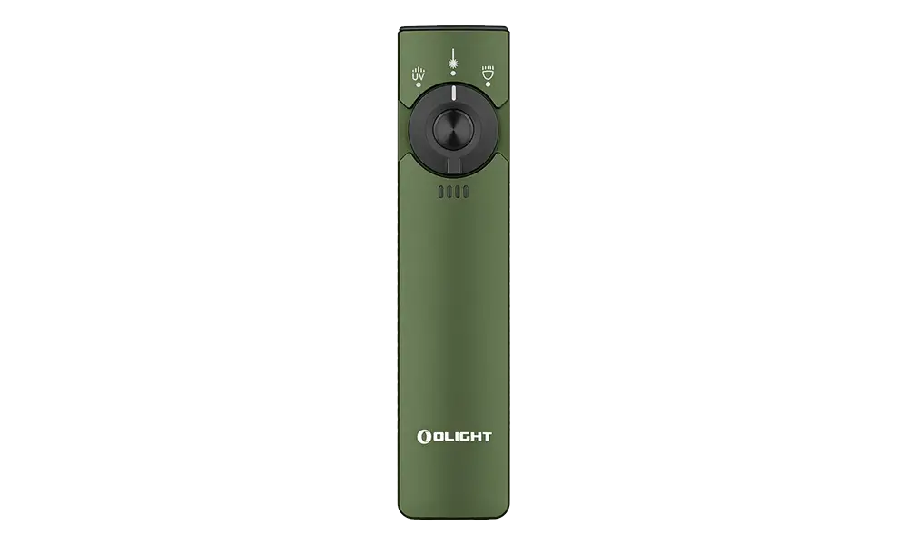 Olight Arkfeld Pro Flat EDC Flashlight with LED Light UV and Laser, 5700k-6700k, OD Green